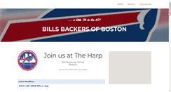 Desktop Screenshot of bostonbillsbackers.com