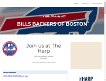 Tablet Screenshot of bostonbillsbackers.com